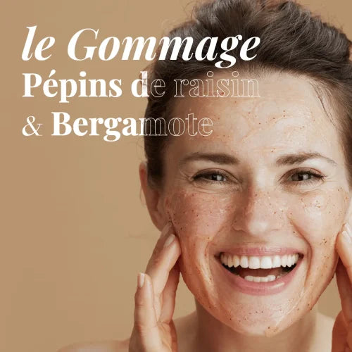 Savon Gommage Exfoliant - Pépins de Raisin & Bergamote